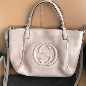 🎄XMAS SALE🎄Gucci Soho Beige-Pink Leather Bag